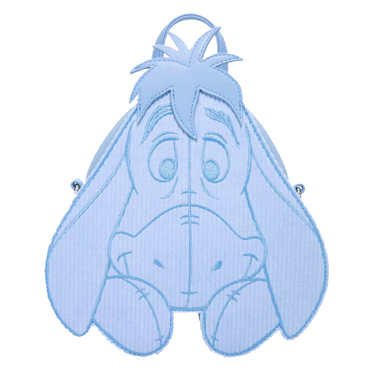 Loungefly Multicolor Winnie The Pooh Eeyore Corduroy Figural Convertible Mini Backpack & Crossbody Bag - Disney